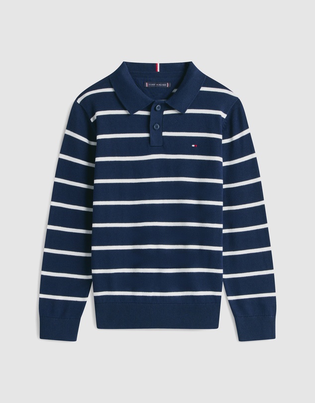 Tommy Hilfiger - Boys Essential Polo Collar Jumper - Teens