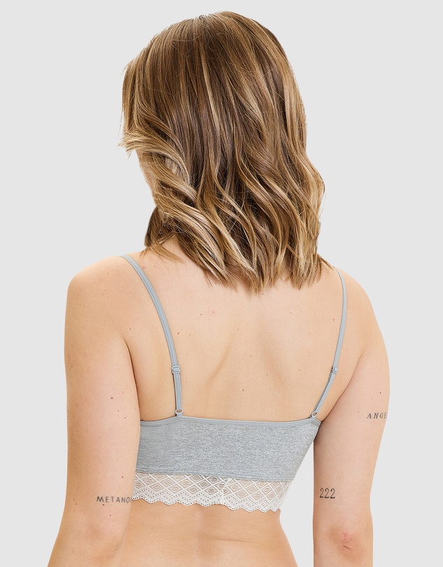 Billet Doux - Zen Dentelle Longline Wirefree Bralette with Lace