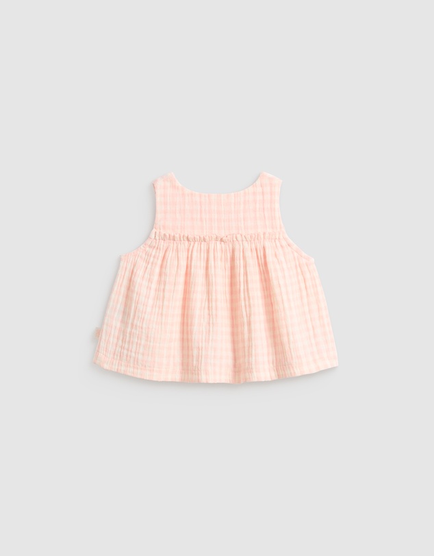 Seed Heritage - Cheesecloth Button Top