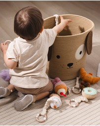 Living Textiles - Cotton Rope Animal Hampers - Puppy
