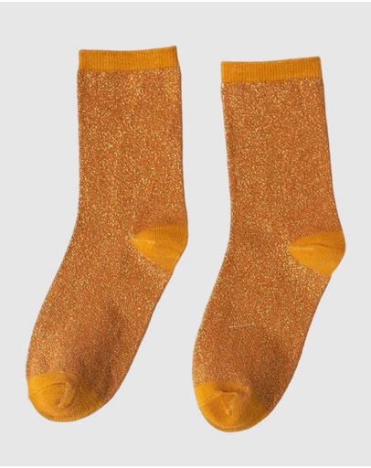 High Heel Jungle - Lurex Trouser Sock - Copper