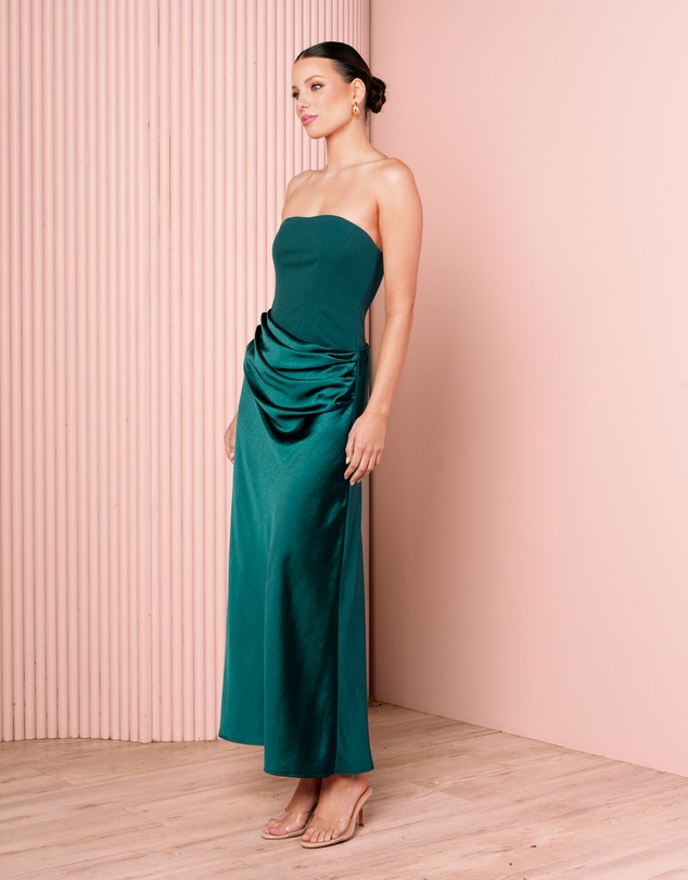 Azzurielle - Janecia Corset Midi Dress