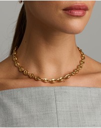 Michael Hill - Puff Anchor Chain Necklace in 18kt Gold Vermeil