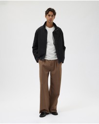 AERE - Cotton Funnel Neck Jacket