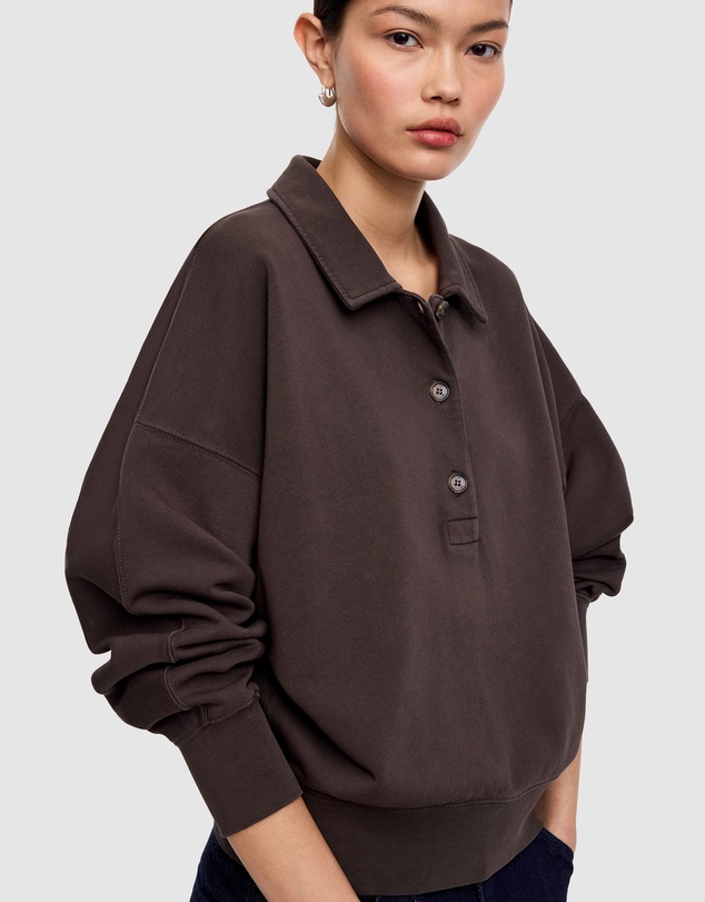 ARKET - French Terry Polo Sweatshirt