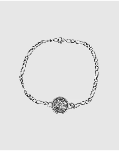 Haze & Glory - ICONIC EXCLUSIVE - Tiger Bracelet in Oxidised 925 Silver