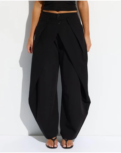 Dazie - Daria Barrel Leg Tailored Trousers