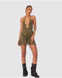 EDIKTED - Austin Open Back Crochet Mini Dress