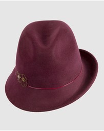 Max Alexander - Felt Burgundy Trilby Hat