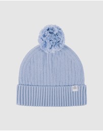 Kynd Baby - Organic Chunky Rib Knit Beanie in Sky Blue