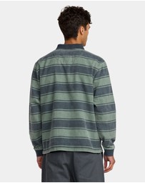 RVCA - Mens KSL Polo Long Sleeve Shirt