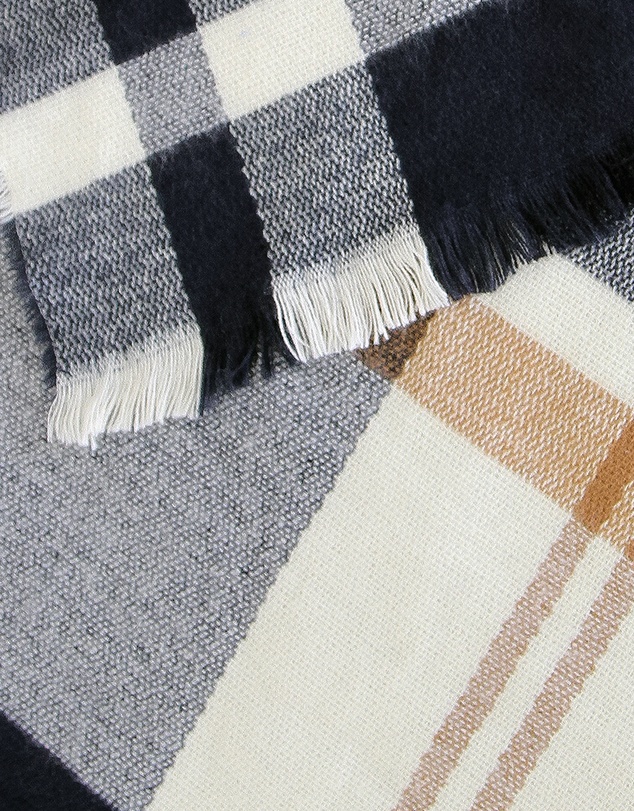 Belle & Bloom - Staten Island Plaid Scarf - Navy
