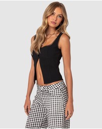 EDIKTED - Odette Split Front Tailored Top