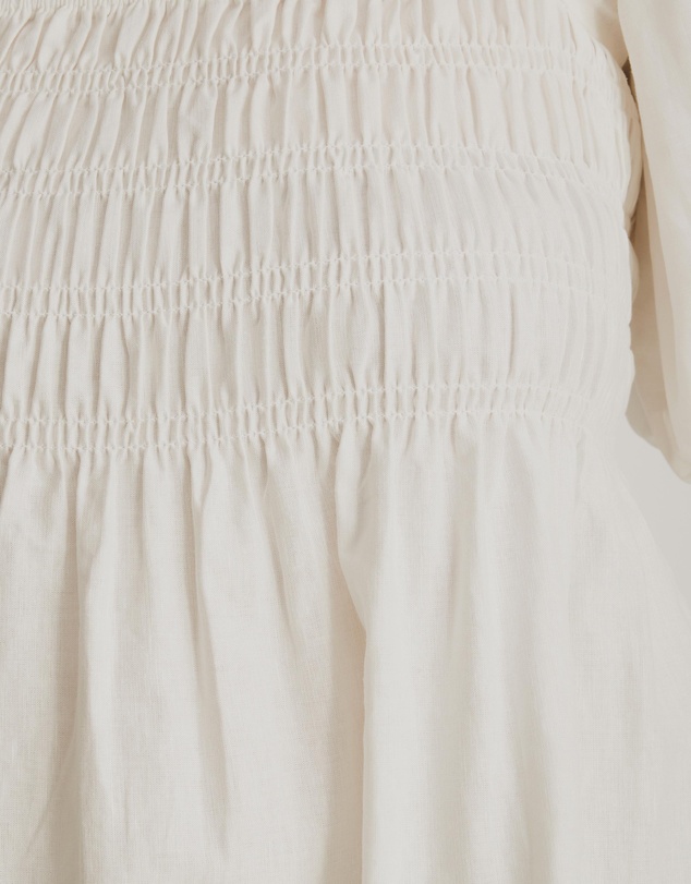Atmos&Here Curvy - Elara Square Neck Peplum Blouse