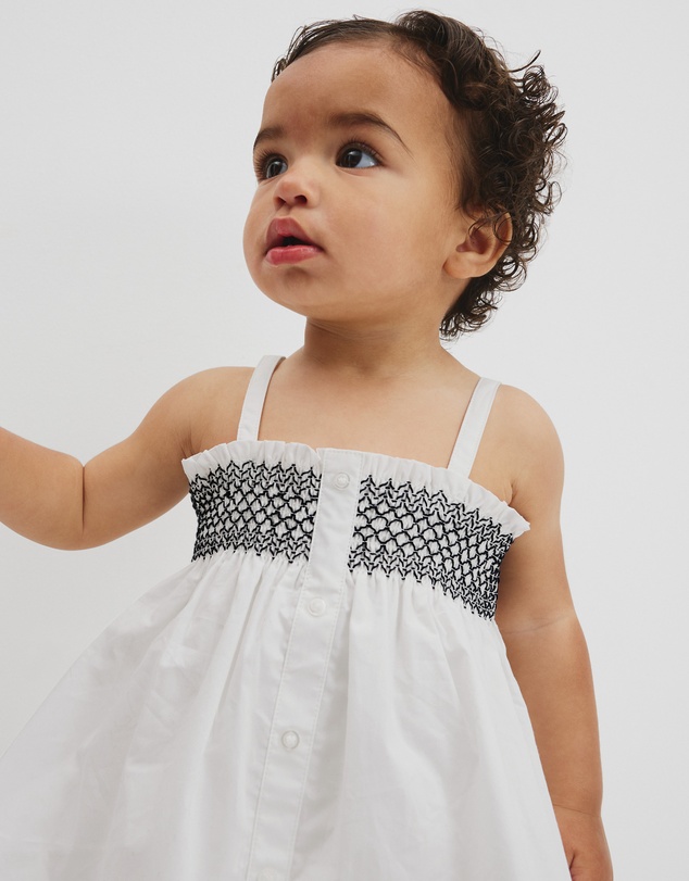 Country Road - Shirred Romper Dress