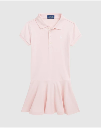 Polo Ralph Lauren - Stretch Mesh Polo Dress - ICONIC EXCLUSIVE - Babies-Kids