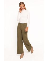 Petal & Pup - Brynn Straight Leg Pants - Khaki