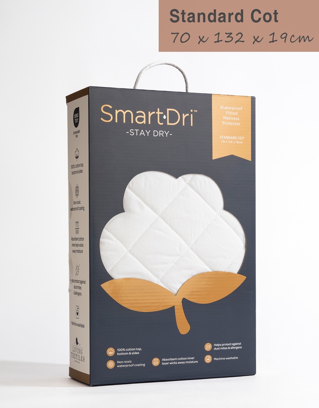 Living Textiles - Smart-Dri Mattress Protector - Standard Cot
