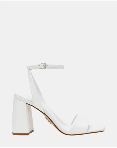 Steve Madden - Messa White Leather Heels