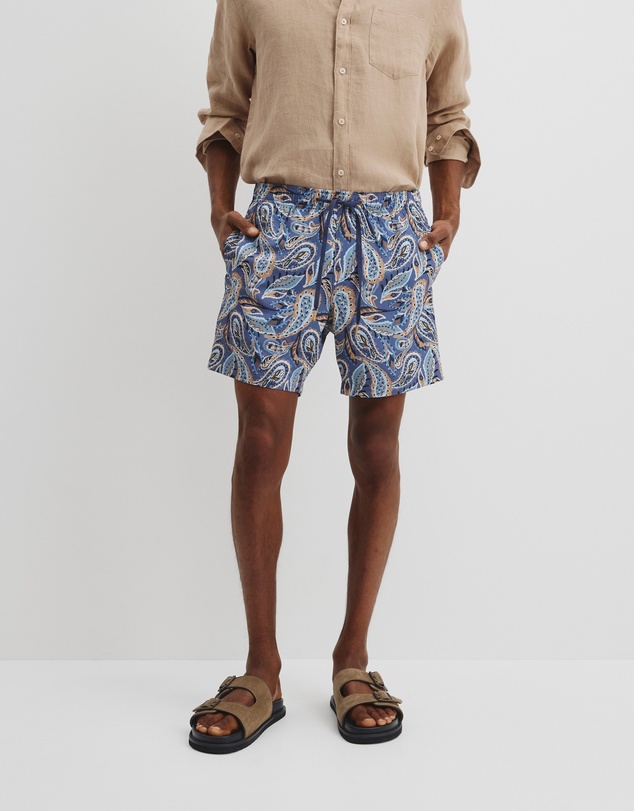 Country Road - Recycled Polyester Paisley Print Swim Short