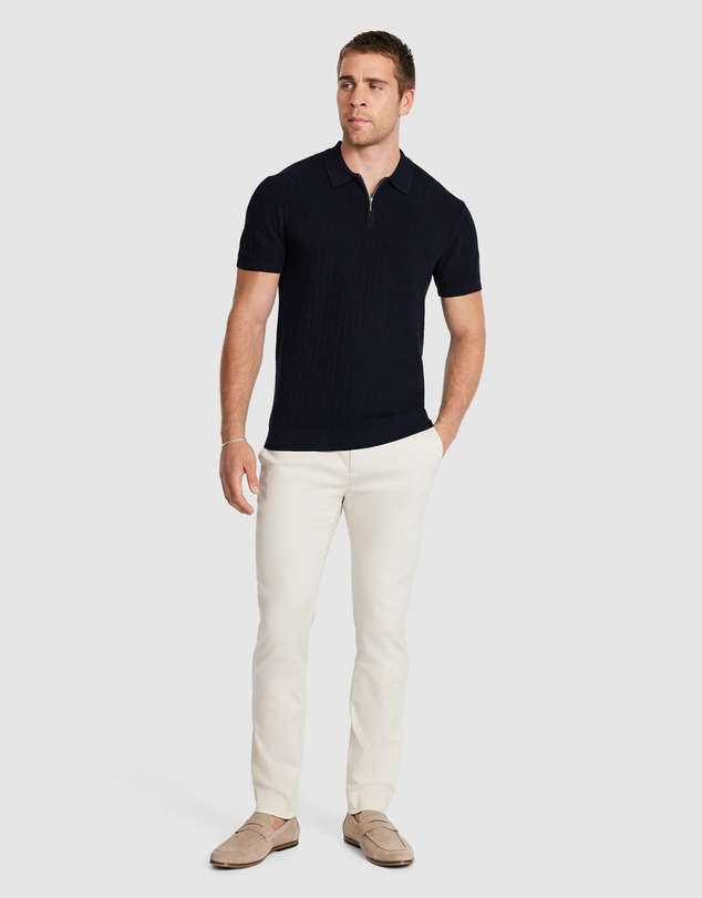Tarocash - Darius Zip Knit Polo