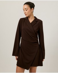 Tussah - Monique Tailored Wrap Mini Dress