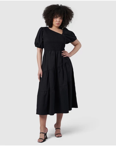 Something 4 Olivia - Miley Asymmetric Midi Dress