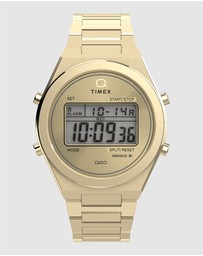 TIMEX - Q Timex® Q80 Continental 39mm Stainless Steel Bracelet Watch