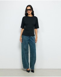 AERE - Mara Gathered Waist Top
