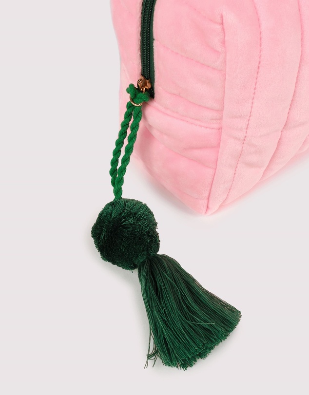 The Somewhere Co - Pink Velvet Cosmetic Case