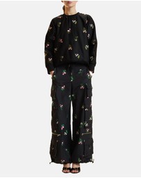 Cynthia Rowley - Printed Cargo Pants