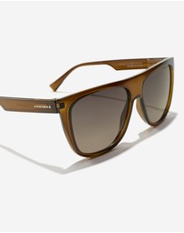 Hawkers Co - Hawkers - Runway - camel smoky black  Sunglasses for Men and Women UV400