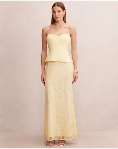 Forever New - Myla Lace Corset Maxi Dress