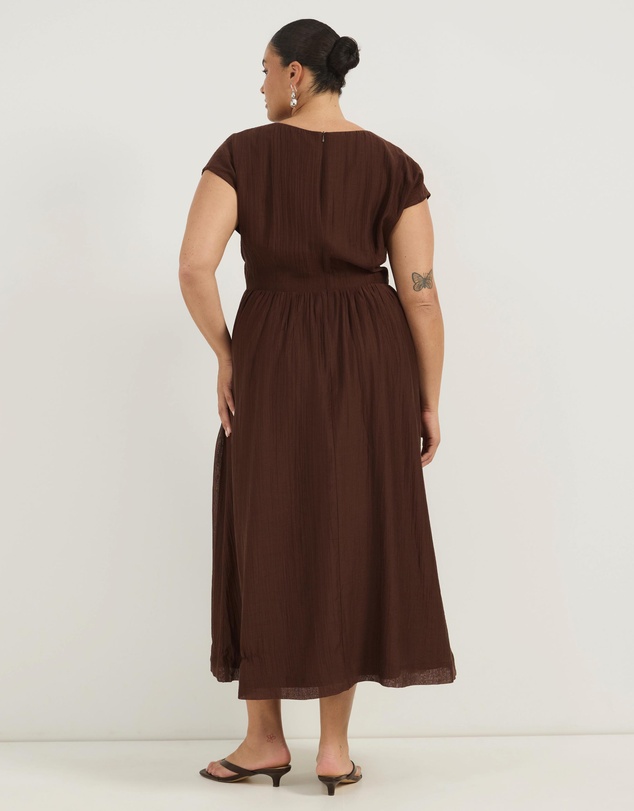 Atmos&Here Curvy - Carys Tie Front Dress