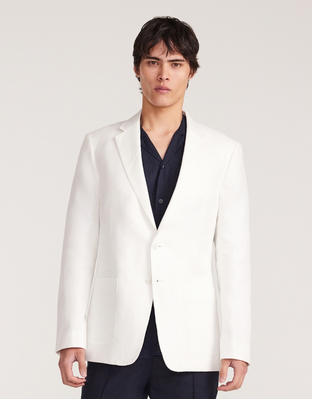 Calibre - Basketweave Blazer White