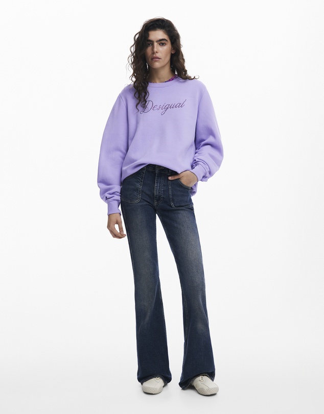 Desigual - Strass logo sweatshirt