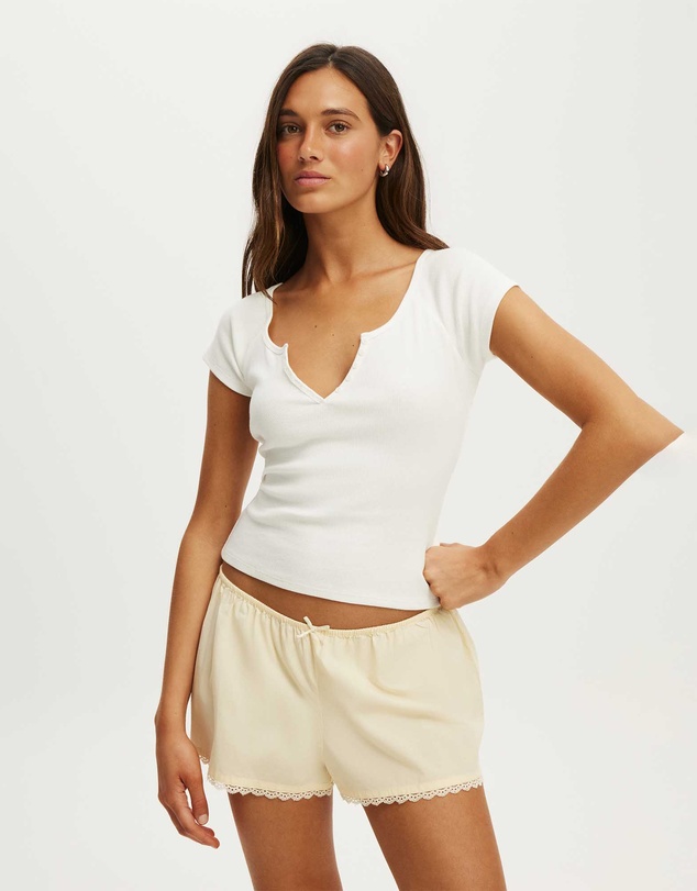 Cotton On Body - Rib Henley Tee