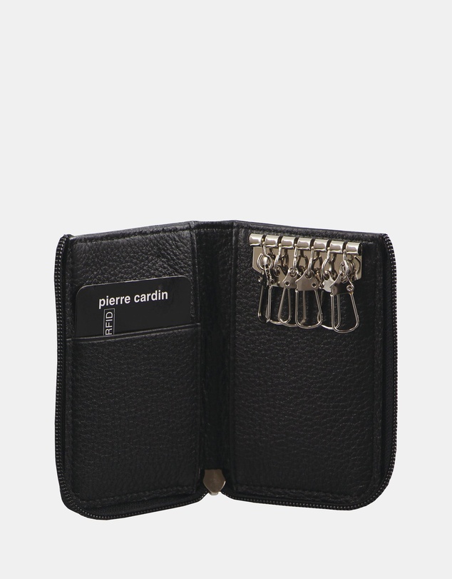 Pierre Cardin - Pierre Cardin Italian Leather Key + Credit Card Holder