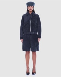 ENA PELLY - Emma Utility Suede Jacket