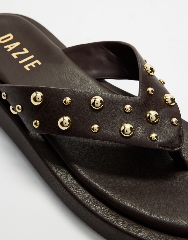 Dazie - Marie Studded Platform Sandals