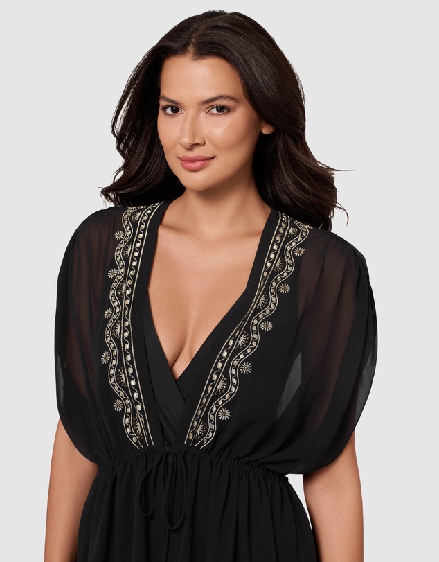Miraclesuit Swimwear  - Beach Etc Sheer Beach Cover Up Kimono