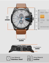 Diesel - Mega Chief Brown Chronograph Watch