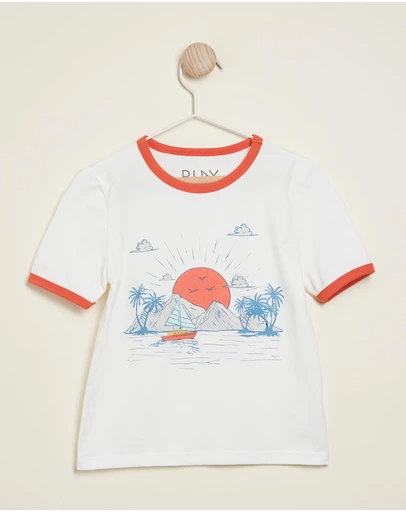 PLAY etc - Island Time Ringer Tee - Kids-Teens