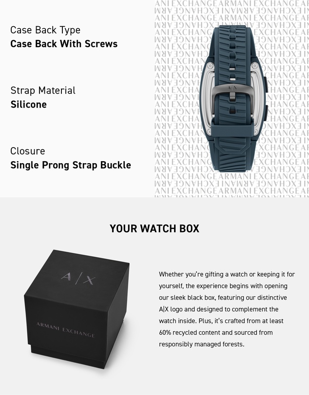 Armani Exchange - Blue Digital Watch