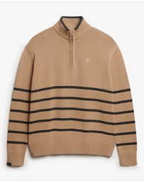 Superdry - Cotton Half Zip Knit