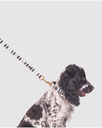 Mog & Bone - Classic Hemp Lead - Pebble Black Brush Stroke Print