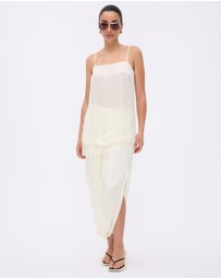 Minima Esenciales - Rue Jersey Asym Gathered Midi Skirt