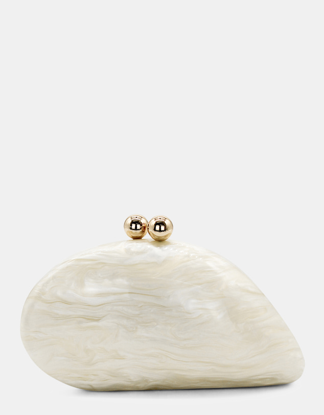 Morgan & Taylor - Willia Shell Clutch in White