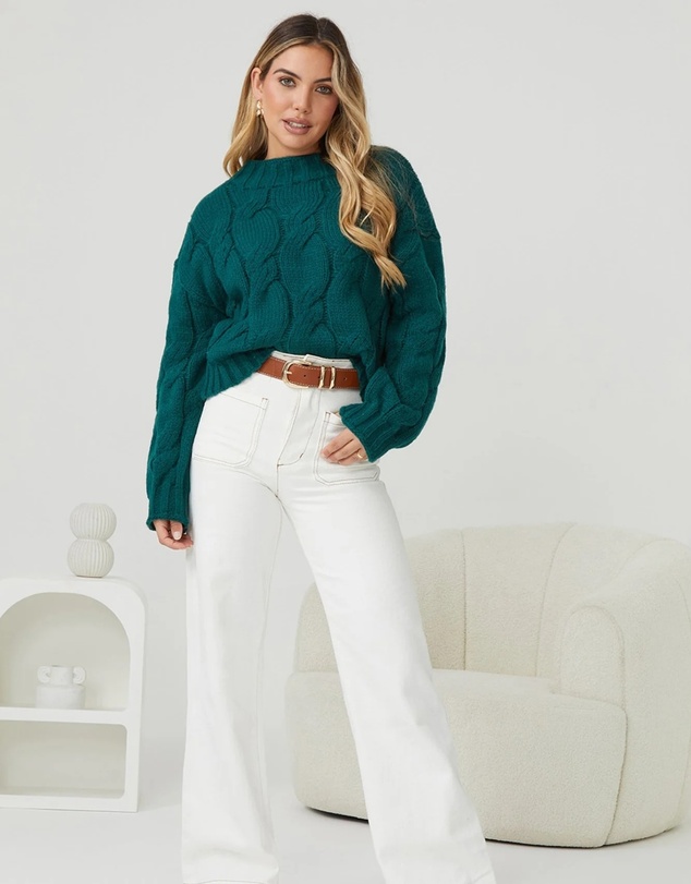 Esther & Co - Hadi Knit - Dark Green