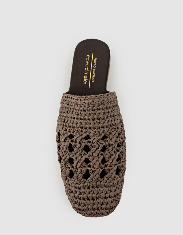 Edward Meller - KAITLYN Raffia Closed Toe Slide